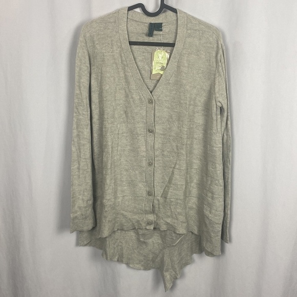 ANTHROPOLOGIE Left of Center Valonia Cardigan Grey NWT - Picture 3 of 13